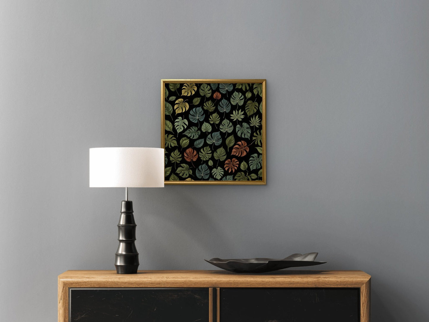 Digital Art - Tropical Leafs - 2 - Square picture - Byeutifull Art