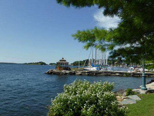 Harbor Calm Beneath Blue Skies - Byeutifull Art