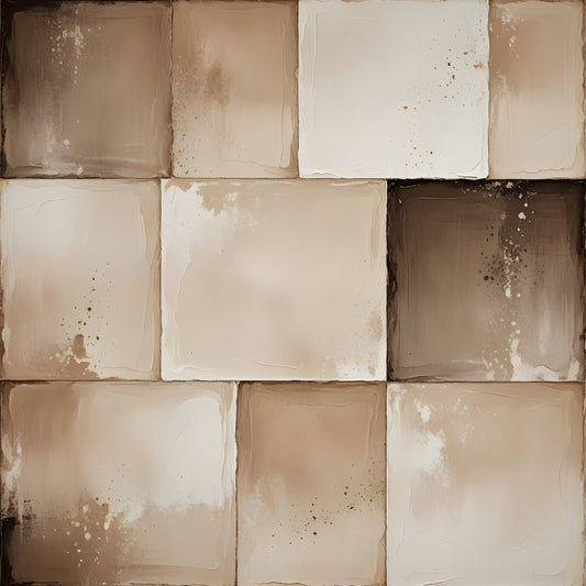 Neutral Minimalist Wall Art – Quiet Luxury - 14 - Abstract Square Art Print - Byeutifull Art