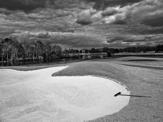 Quiet Fairway – Peaceful Golf Course Under Soft Gray Skies - Byeutifull Art