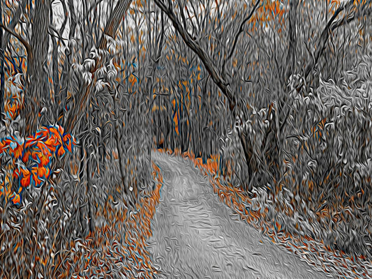 Winding Path, Rockport Ontario – Painterly Landscape Art Print - Byeutifull Art