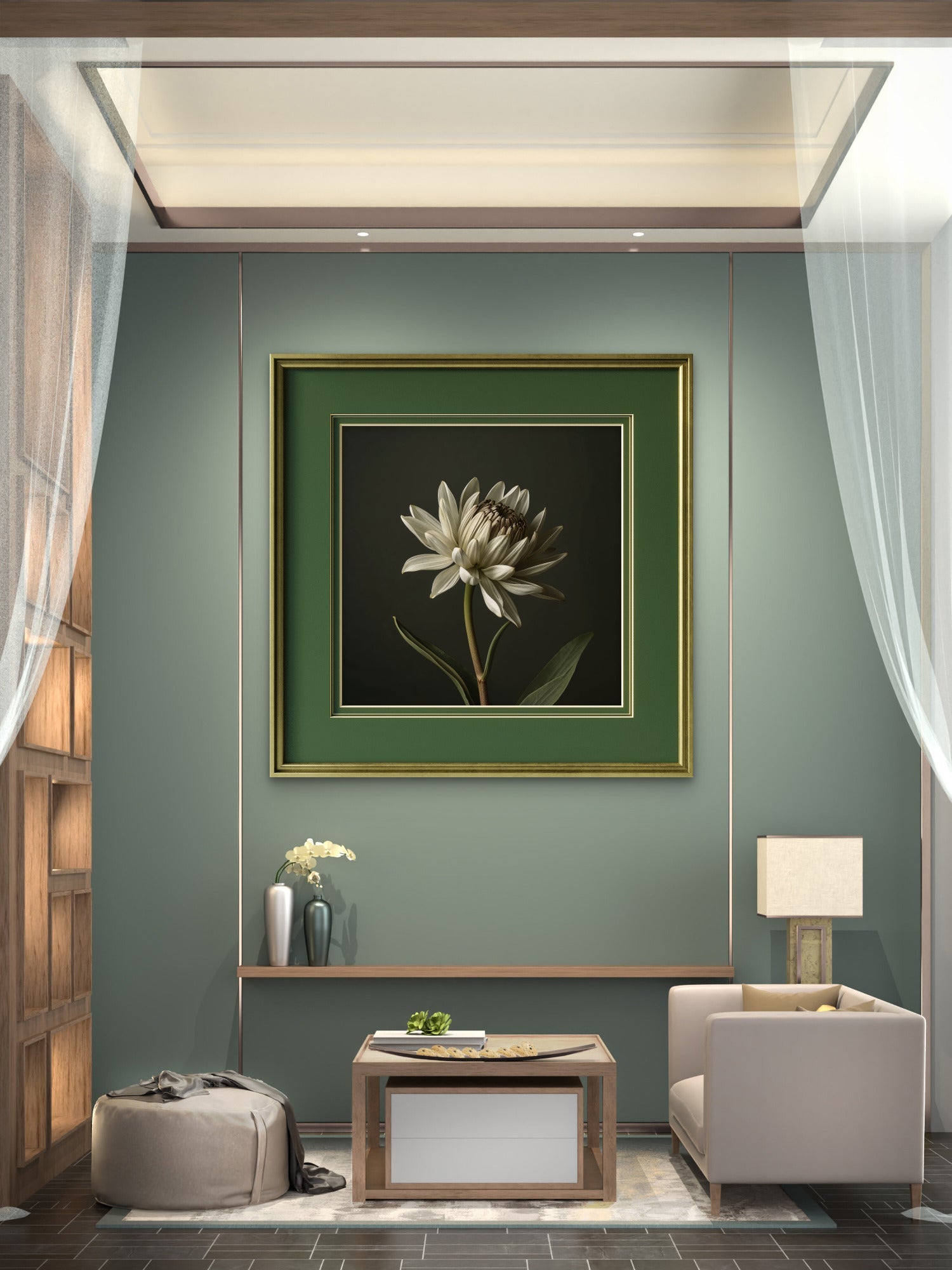 Digital Art - Botanical Studies - 7 - Square picture - Byeutifull Art