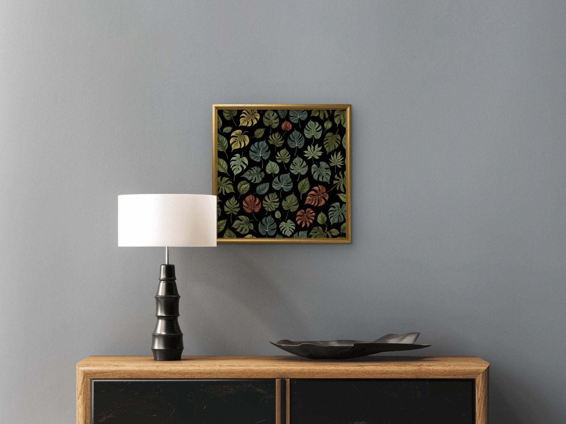 Digital Art - Tropical Leafs - 2 - Square picture - Byeutifull Art