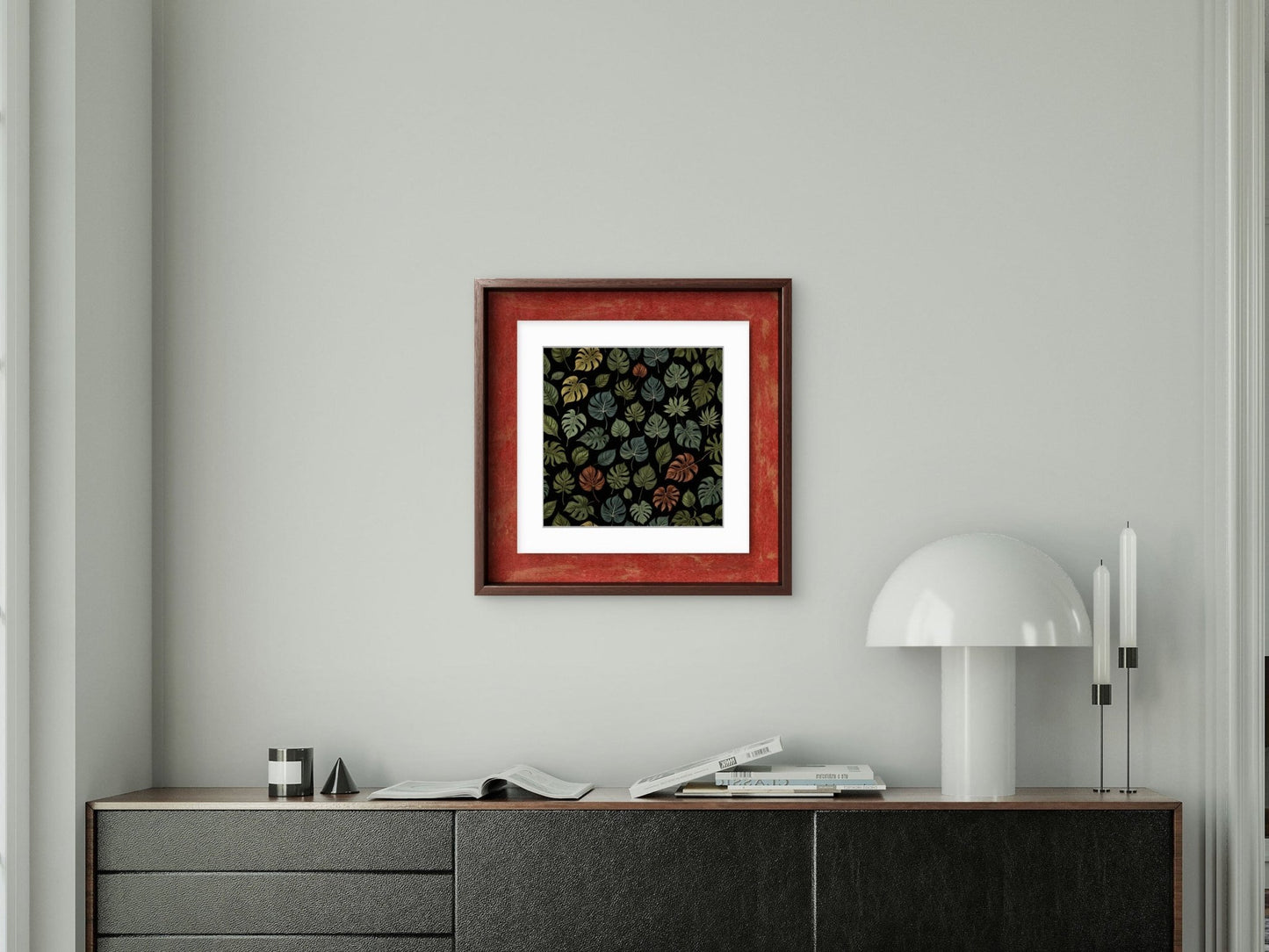 Digital Art - Tropical Leafs - 2 - Square picture - Byeutifull Art