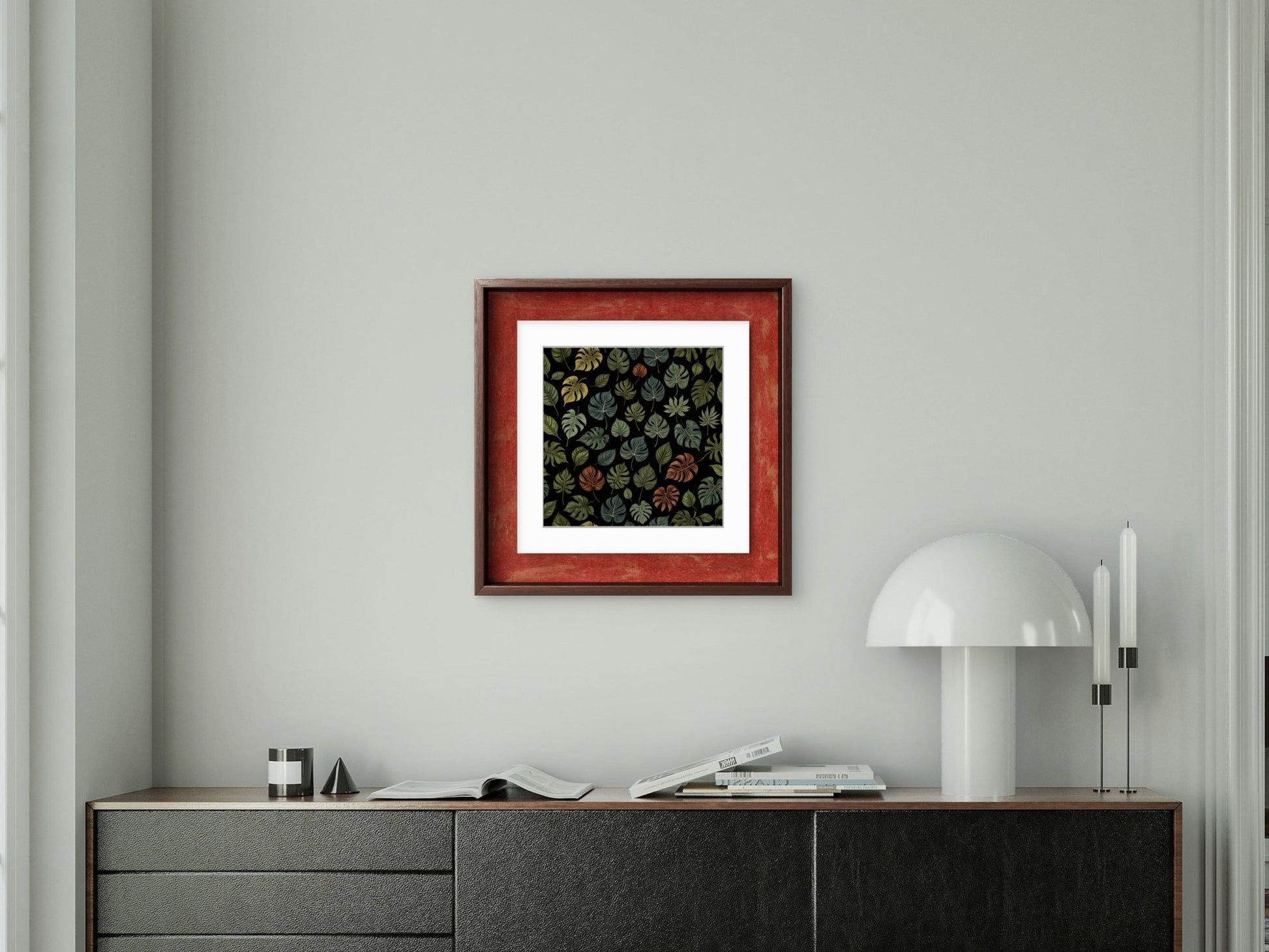 Digital Art - Tropical Leafs - 2 - Square picture - Byeutifull Art