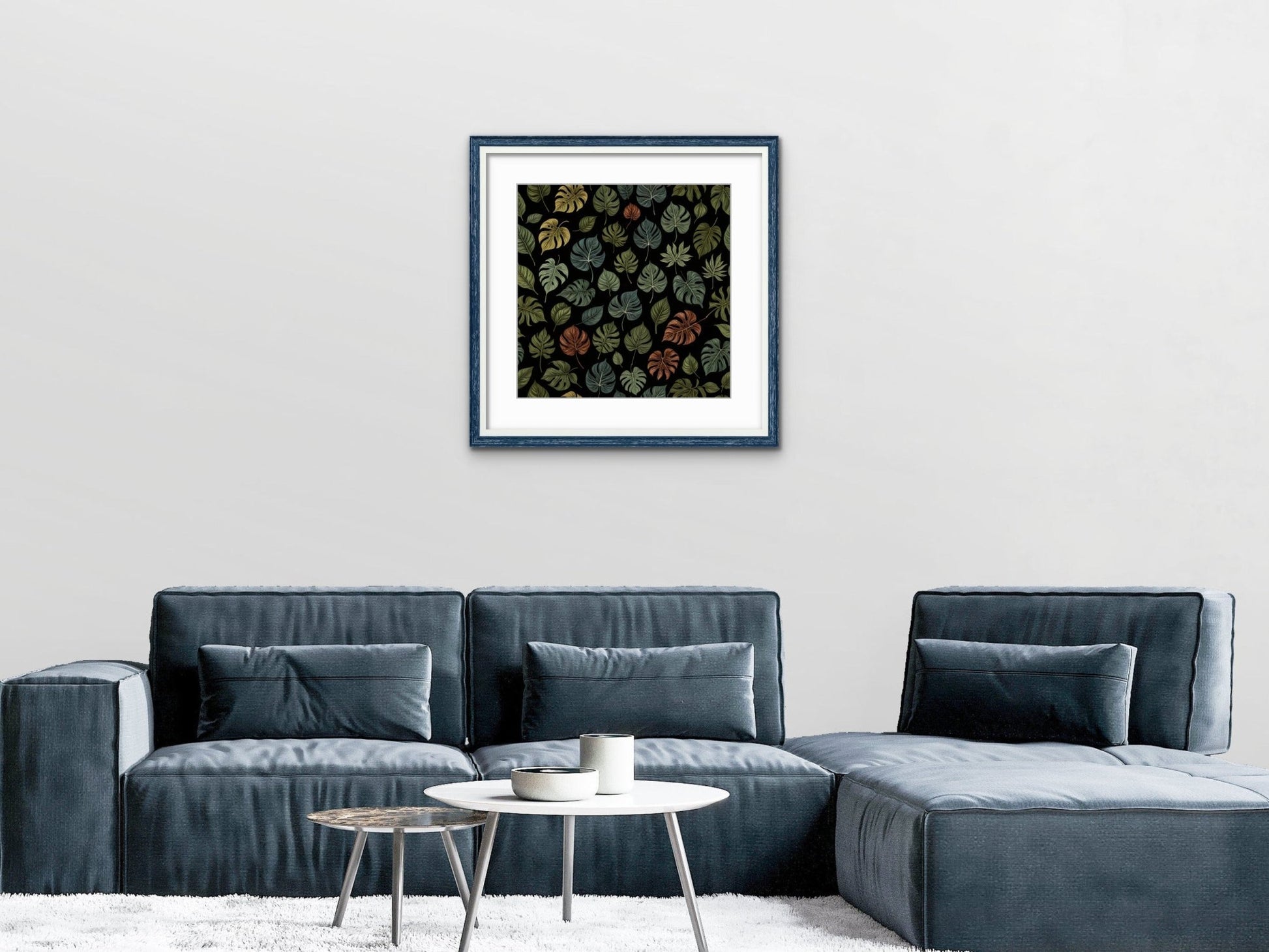 Digital Art - Tropical Leafs - 2 - Square picture - Byeutifull Art