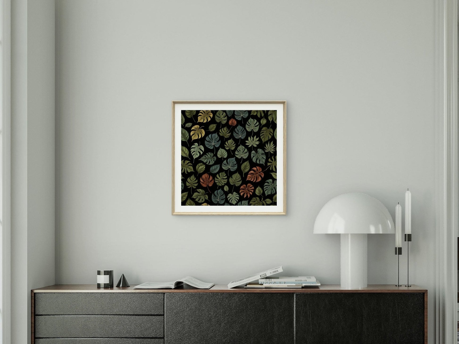 Digital Art - Tropical Leafs - 2 - Square picture - Byeutifull Art