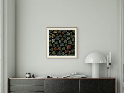 Digital Art - Tropical Leafs - 2 - Square picture - Byeutifull Art