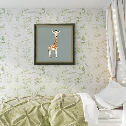Giraffe Nursery Wall Art – Minimal Safari Animal Print - Byeutifull Art