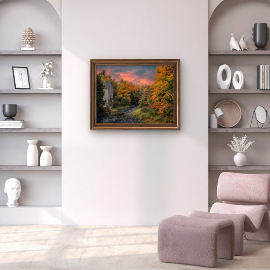 Golden Dusk at the Mill of Kintail - Byeutifull Art