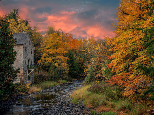 Golden Dusk at the Mill of Kintail - Byeutifull Art