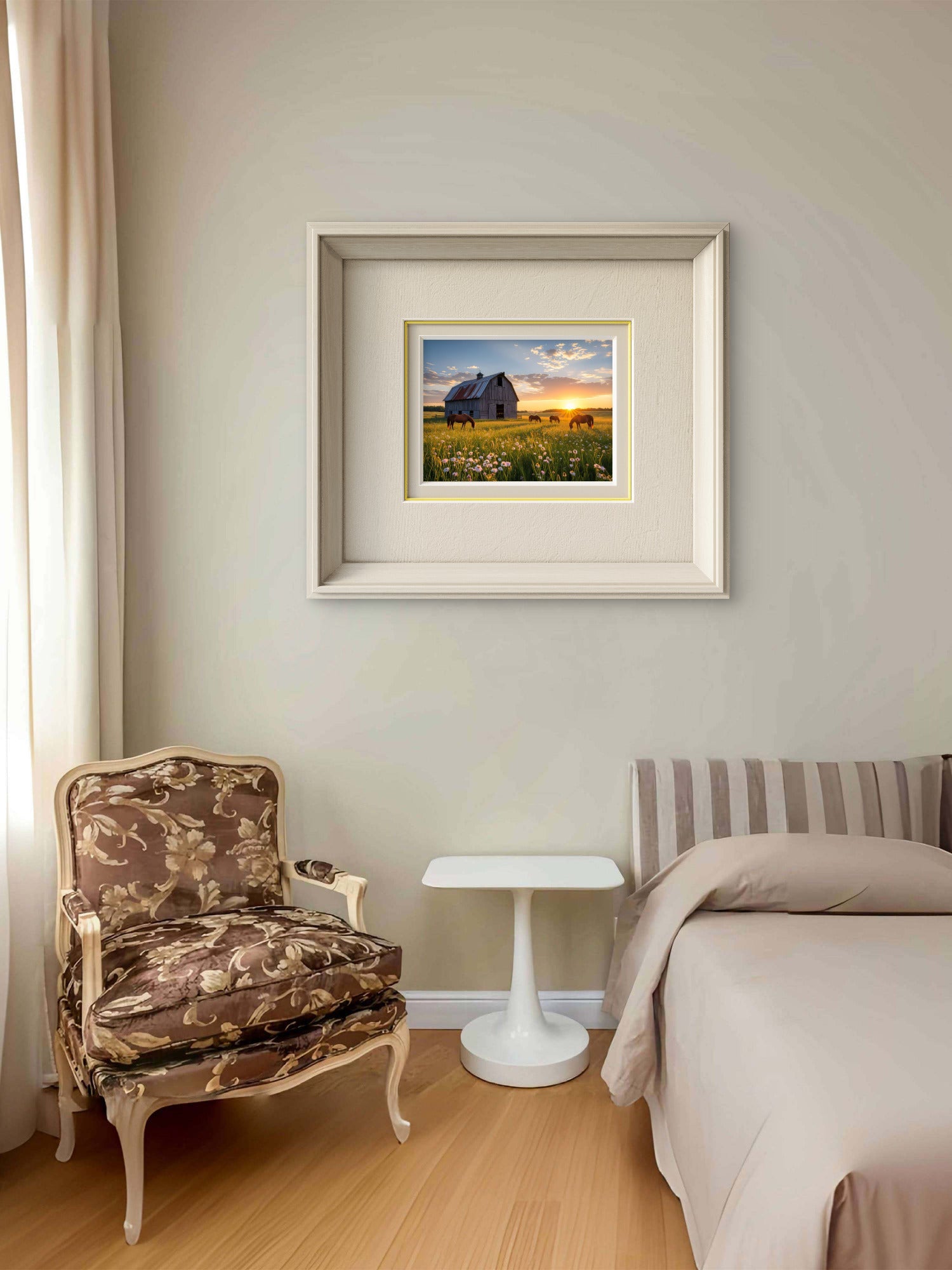 Golden Pasture at Dusk - Byeutifull Art