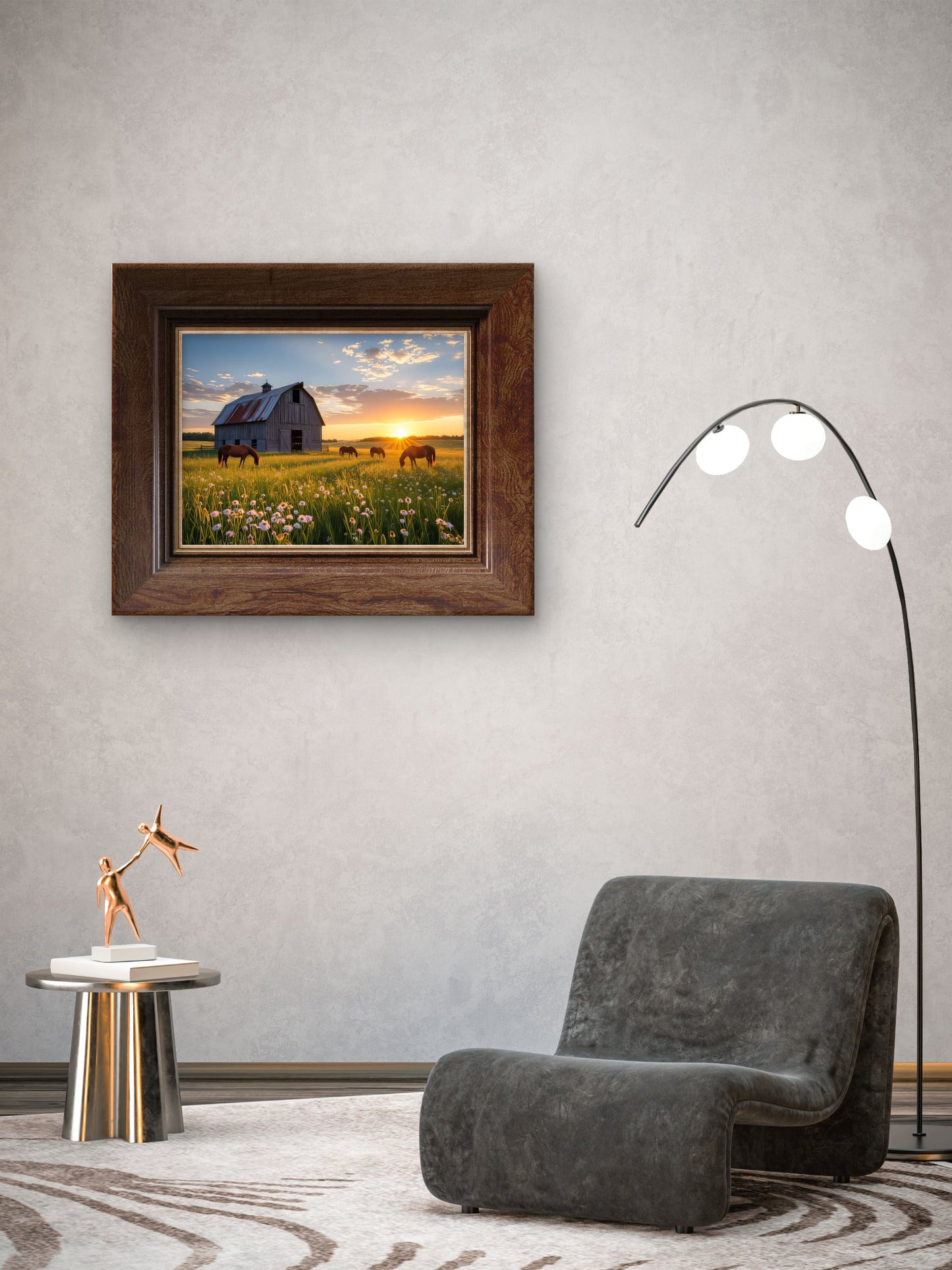 Golden Pasture at Dusk - Byeutifull Art