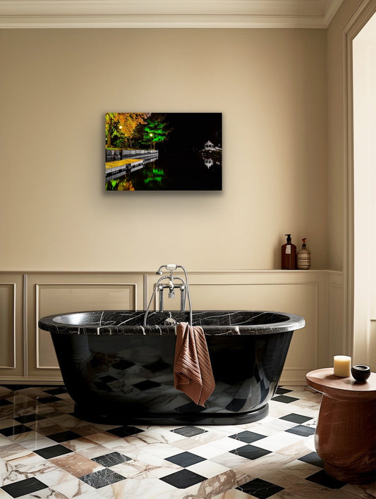 Midnight Glow Along the Boardwalk - Byeutifull Art