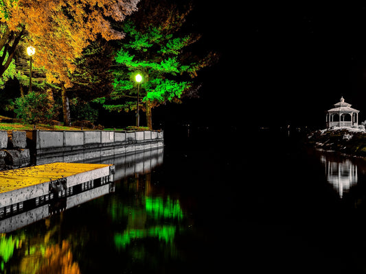 Midnight Glow Along the Boardwalk - Byeutifull Art