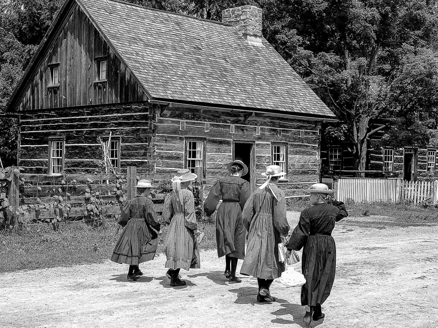 Morning Walk to the Schoolhouse – Early 1900's - Byeutifull Art