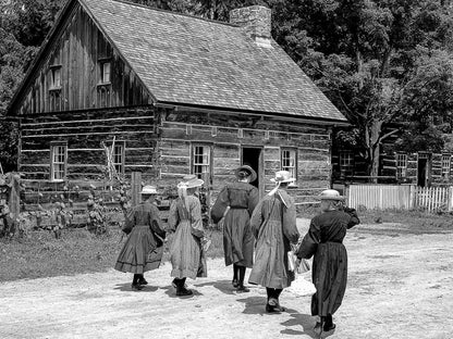 Morning Walk to the Schoolhouse – Early 1900's - Byeutifull Art