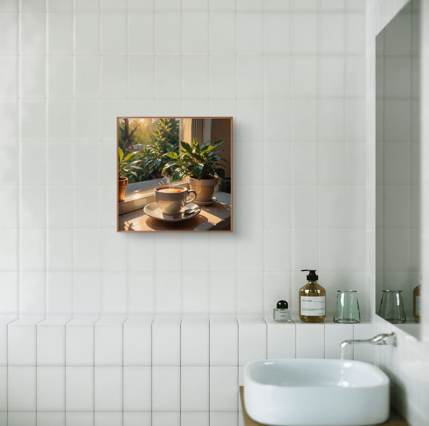 Neutral Minimalist Square Wall Art – Quiet Luxury - 23 - Abstract Print - Byeutifull Art