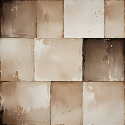 Neutral Minimalist Wall Art – Quiet Luxury - 14 - Abstract Square Art Print - Byeutifull Art