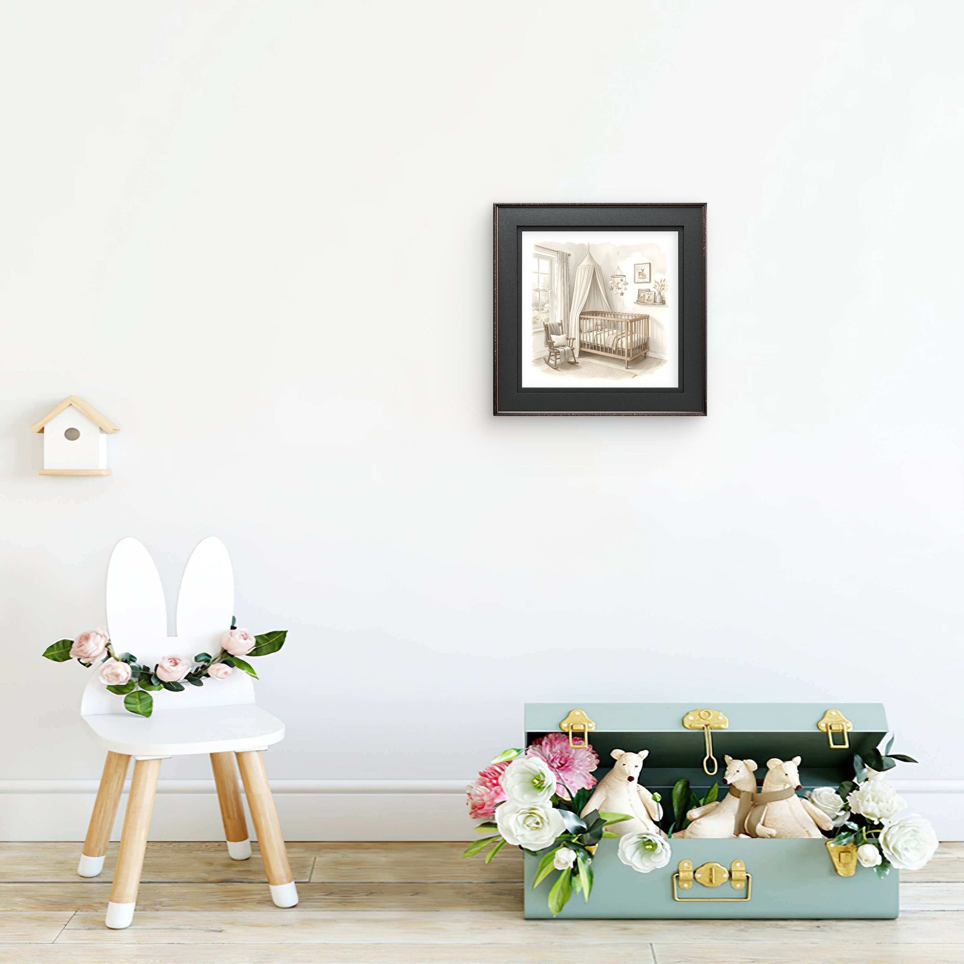 Neutral Nursery Wall Art | Minimalist Baby Room Print - Byeutifull Art