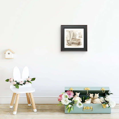 Neutral Nursery Wall Art | Minimalist Baby Room Print - Byeutifull Art