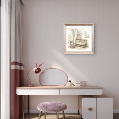 Neutral Nursery Wall Art | Minimalist Baby Room Print - Byeutifull Art