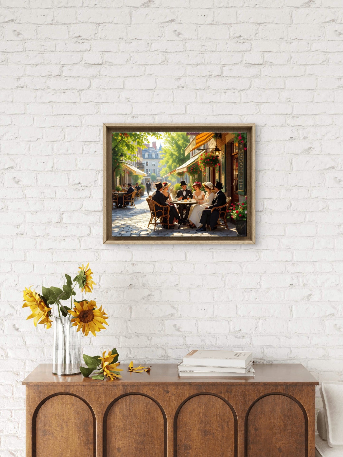 Old Montreal Street Scene Wall Art – Vintage Summer Cityscape Print - Byeutifull Art