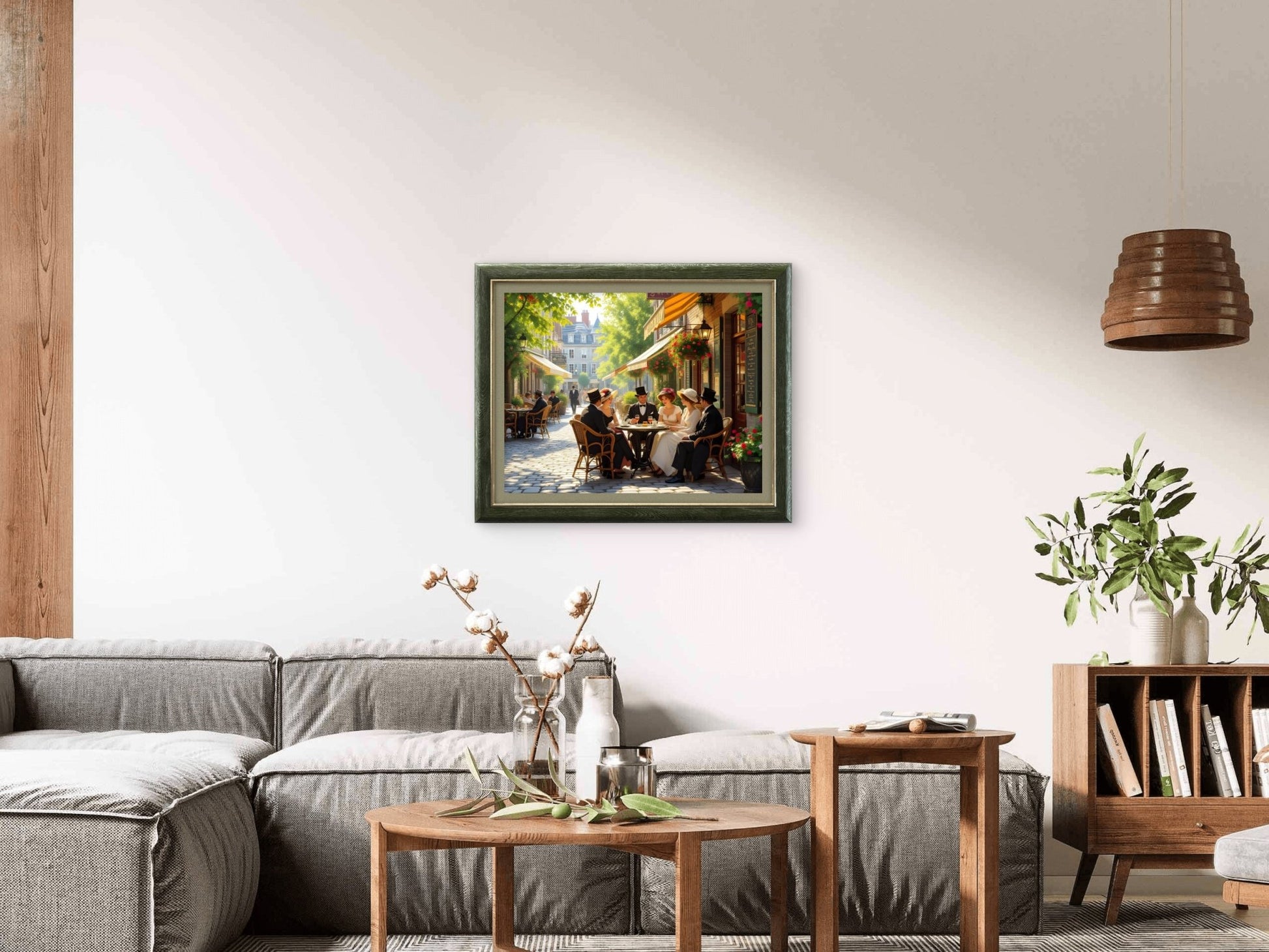 Old Montreal Street Scene Wall Art – Vintage Summer Cityscape Print - Byeutifull Art