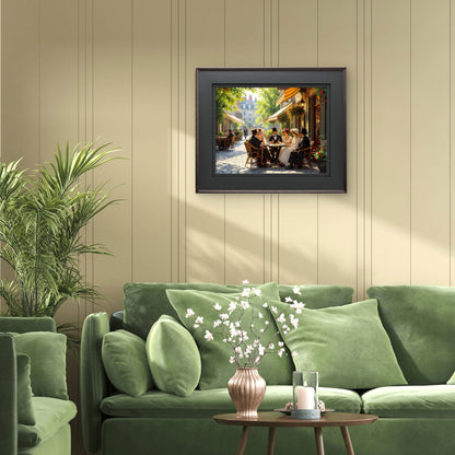 Old Montreal Street Scene Wall Art – Vintage Summer Cityscape Print - Byeutifull Art