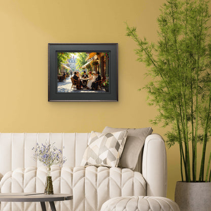 Old Montreal Street Scene Wall Art – Vintage Summer Cityscape Print - Byeutifull Art