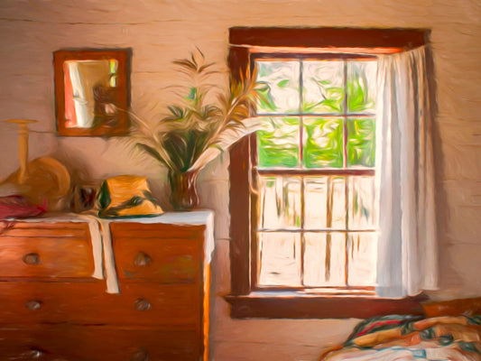 Quiet Evening — 19th - Century Bedroom Interior - Byeutifull Art