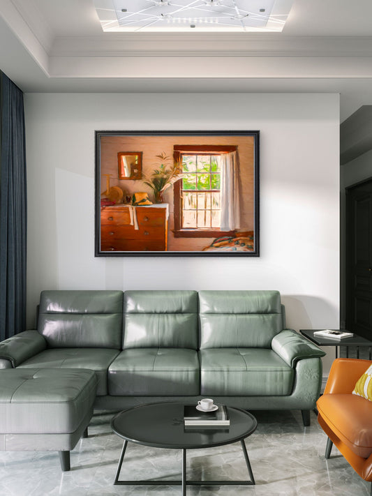 Quiet Evening — 19th - Century Bedroom Interior - Byeutifull Art