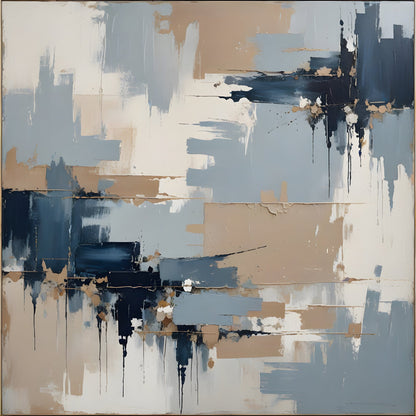 Quiet Luxury - 19 - Neutral Wall Art – Minimalist Square Print - Byeutifull Art