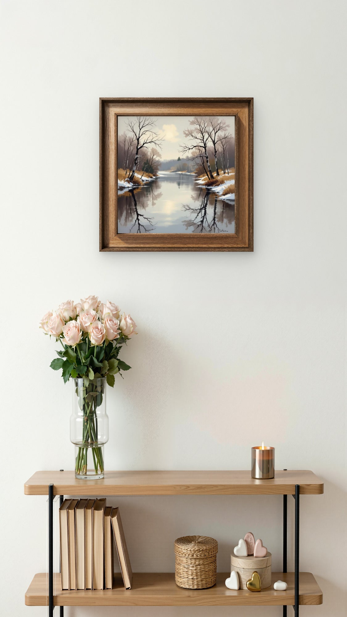 Quiet Luxury - 20 - Neutral Wall Art – Minimalist Square Art Print - Byeutifull Art