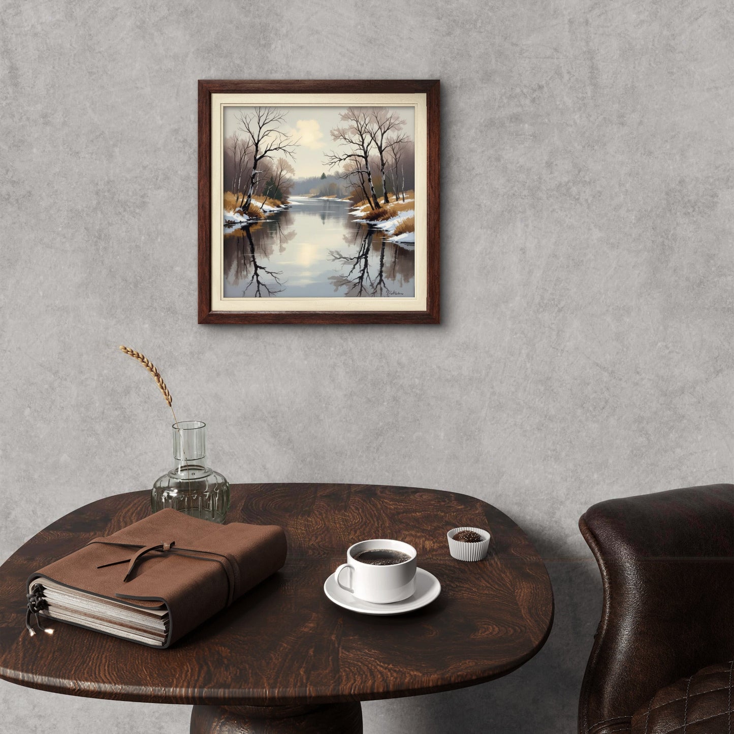 Quiet Luxury - 20 - Neutral Wall Art – Minimalist Square Art Print - Byeutifull Art