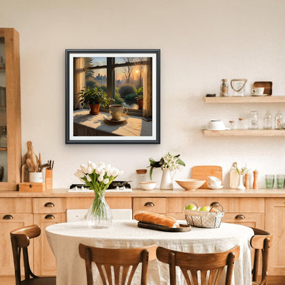 Quiet Luxury - 22 - Abstract Wall Art – Minimalist Neutral Square Canvas Print - Byeutifull Art