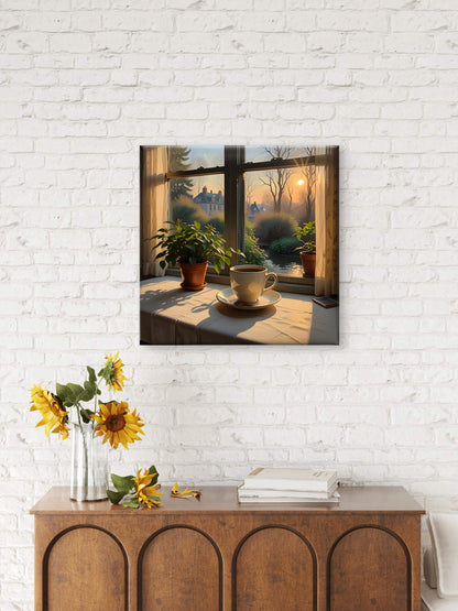 Quiet Luxury - 22 - Abstract Wall Art – Minimalist Neutral Square Canvas Print - Byeutifull Art