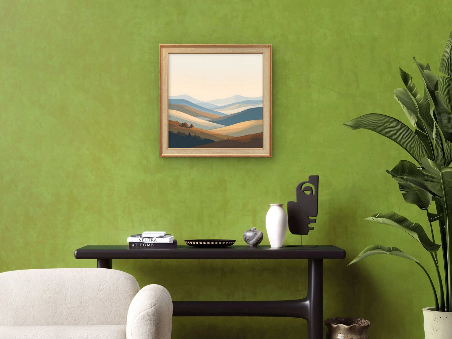 Serene Horizon Landscape Wall Art – Minimalist Neutral Nature Print - Byeutifull Art