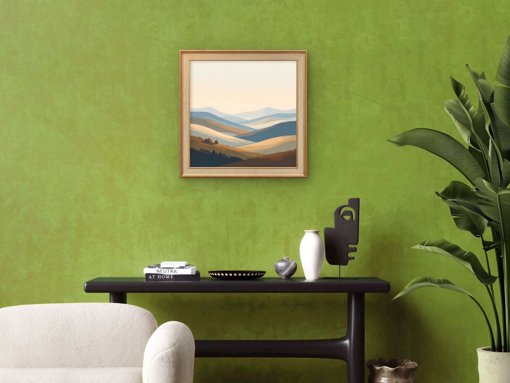 Serene Horizon Landscape Wall Art – Minimalist Neutral Nature Print - Byeutifull Art