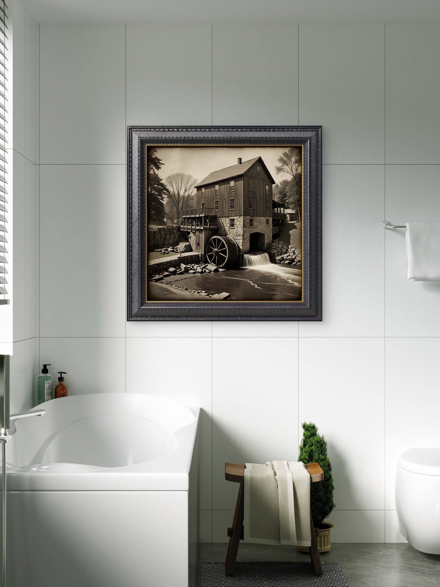 Shepherd Grist Mill - Square picture - Byeutifull Art