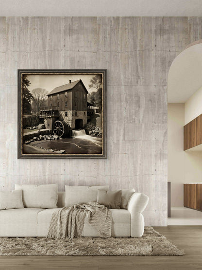 Shepherd Grist Mill - Square picture - Byeutifull Art