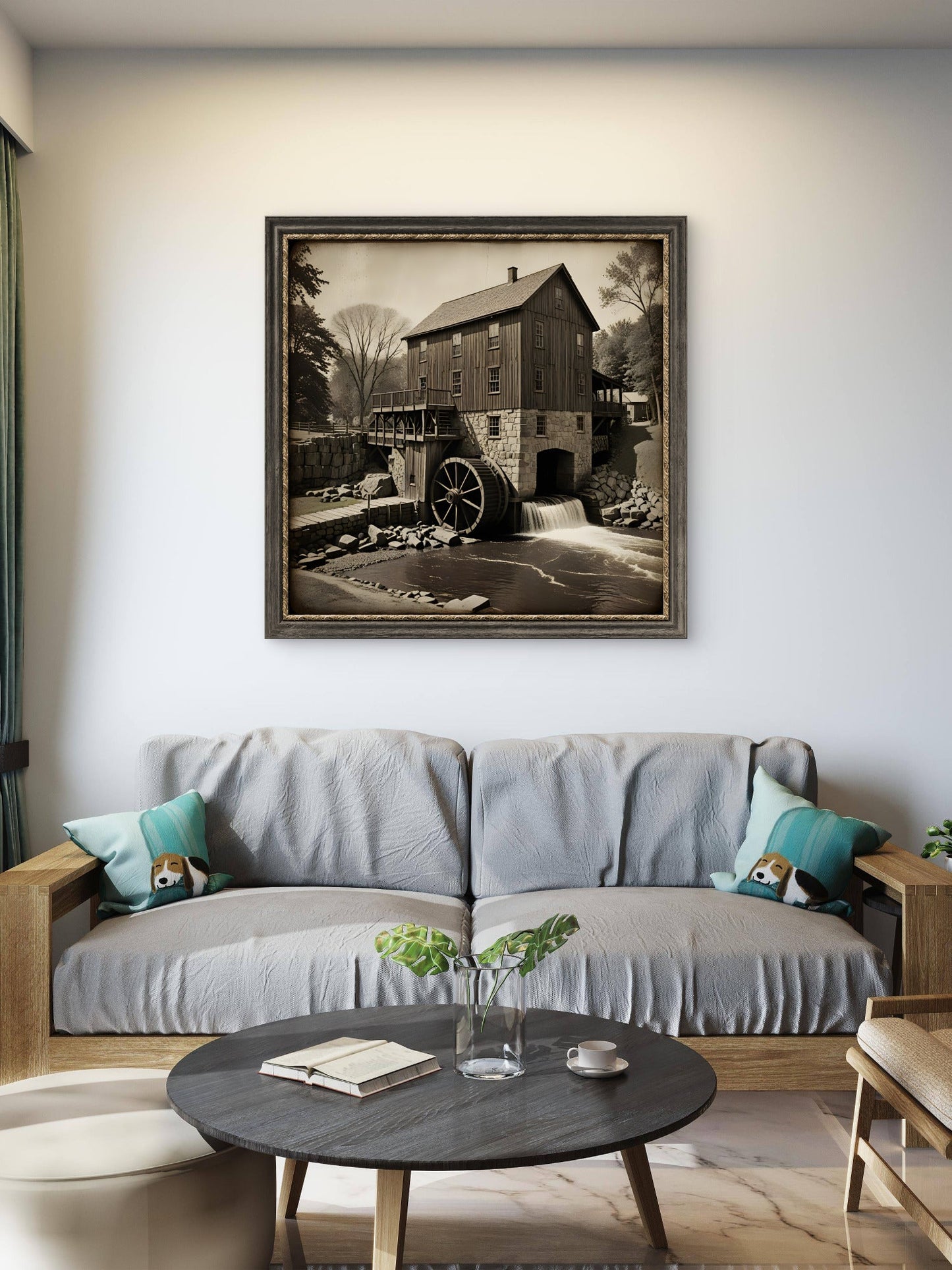 Shepherd Grist Mill - Square picture - Byeutifull Art