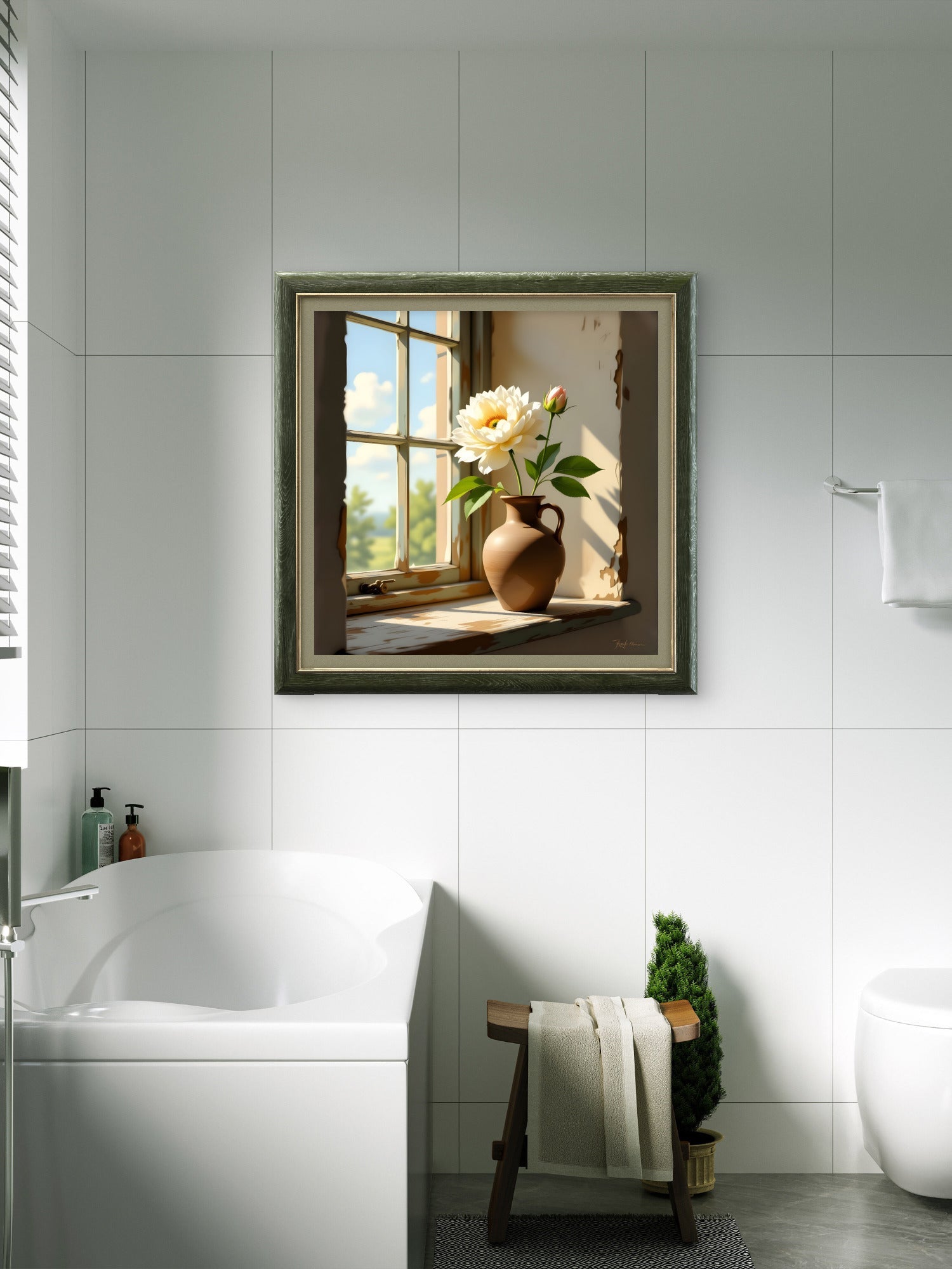 Summer Meadow Landscape – Sunlit Countryside Wall Art Print - Byeutifull Art