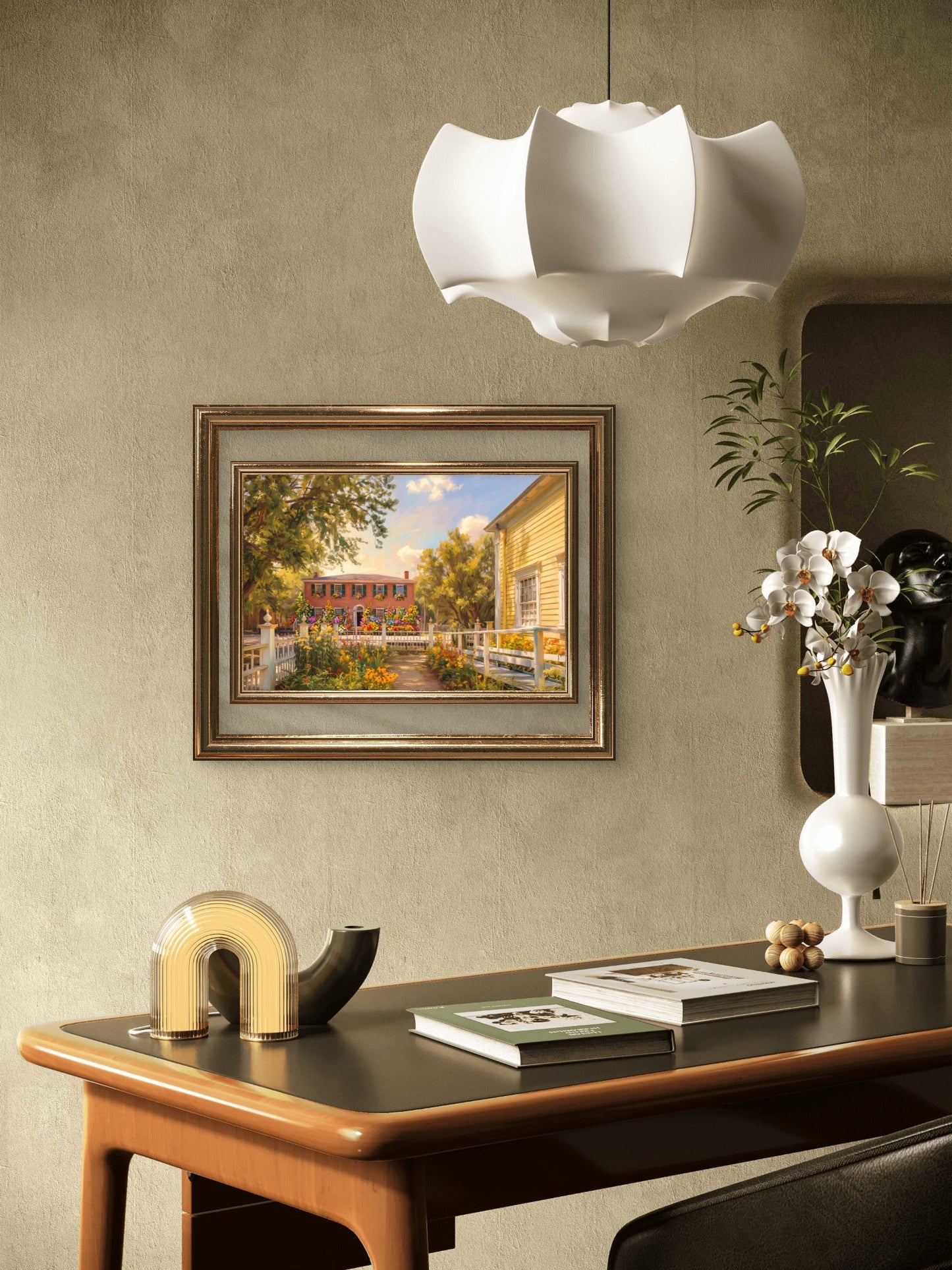 Vintage Floral Still Life Wall Art – Elegant Garden Flower Print – Quiet Luxury Decor - Byeutifull Art