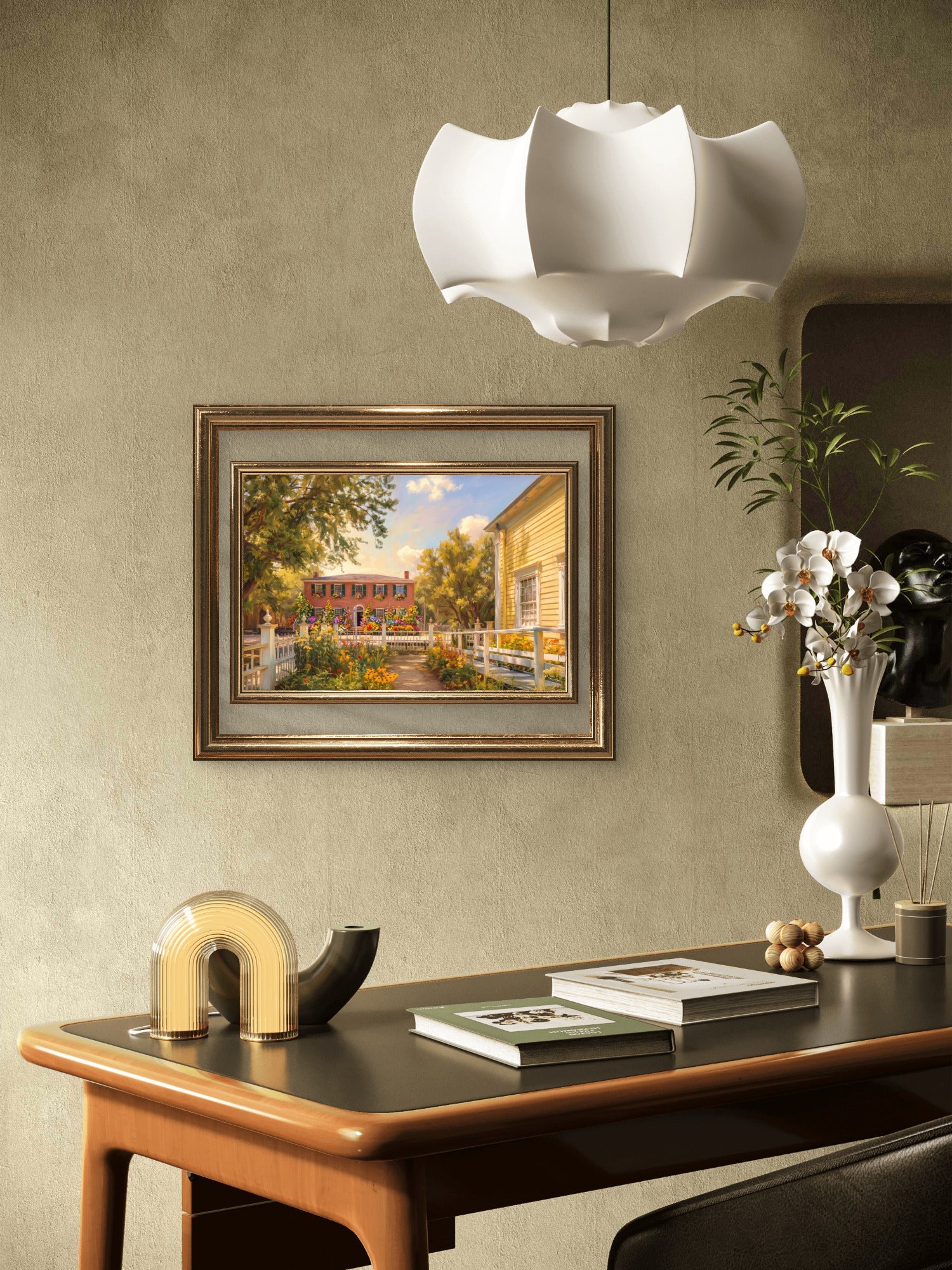 Vintage Floral Still Life Wall Art – Elegant Garden Flower Print – Quiet Luxury Decor - Byeutifull Art