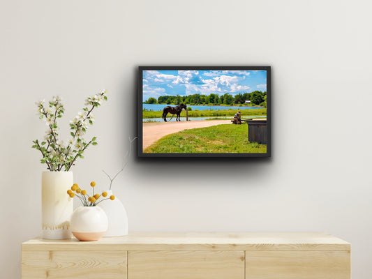 Well - Earned Pause on the Towpath - Byeutifull Art