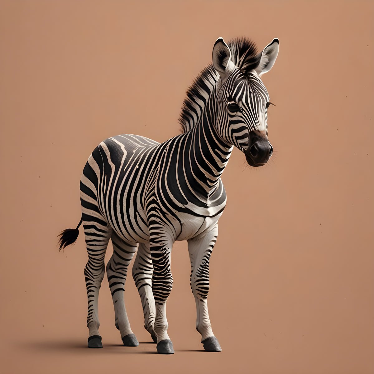 Zebra Wall Art – Minimalist Safari Animal Nursery Print - Byeutifull Art