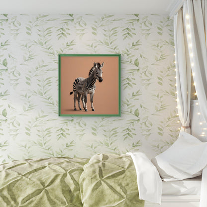 Zebra Wall Art – Minimalist Safari Animal Nursery Print - Byeutifull Art