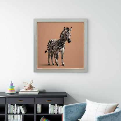 Zebra Wall Art – Minimalist Safari Animal Nursery Print - Byeutifull Art